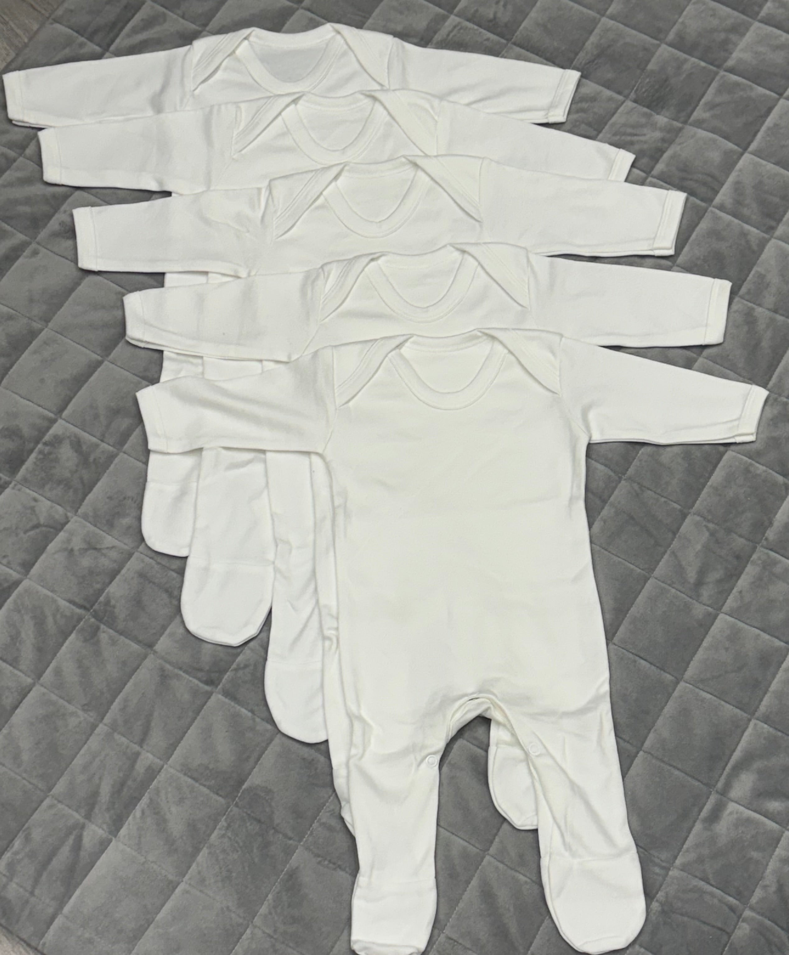 White baby grows