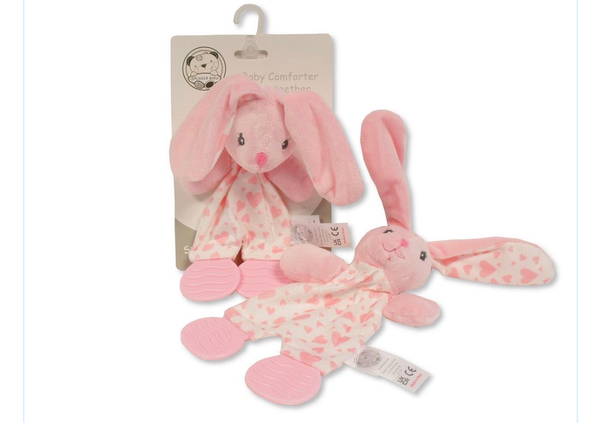 Pink bunny comforter