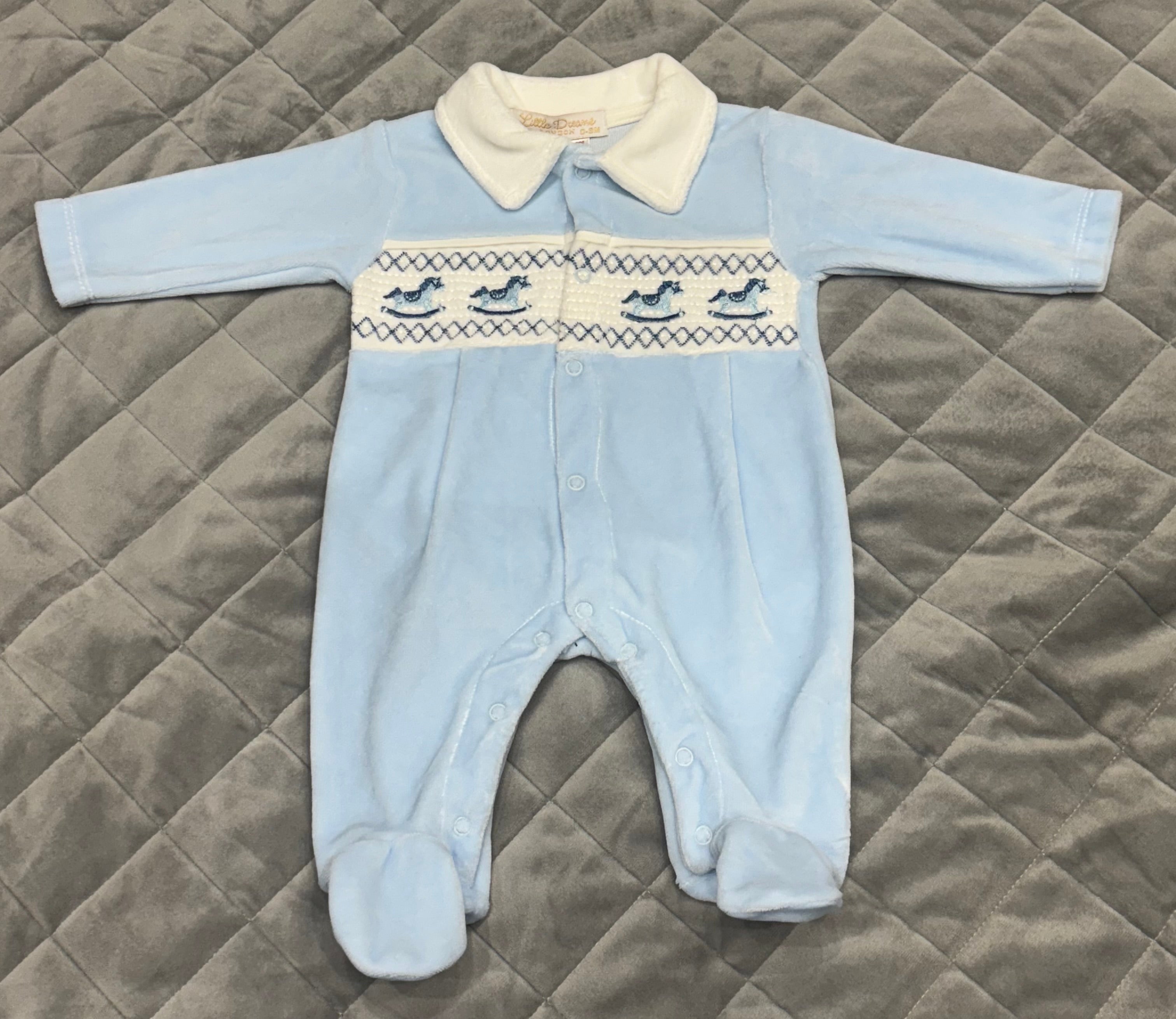 Rocking horse baby grow