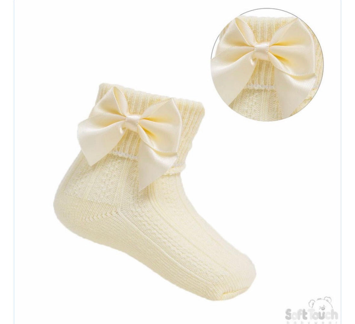 Lemon ankle bow socks