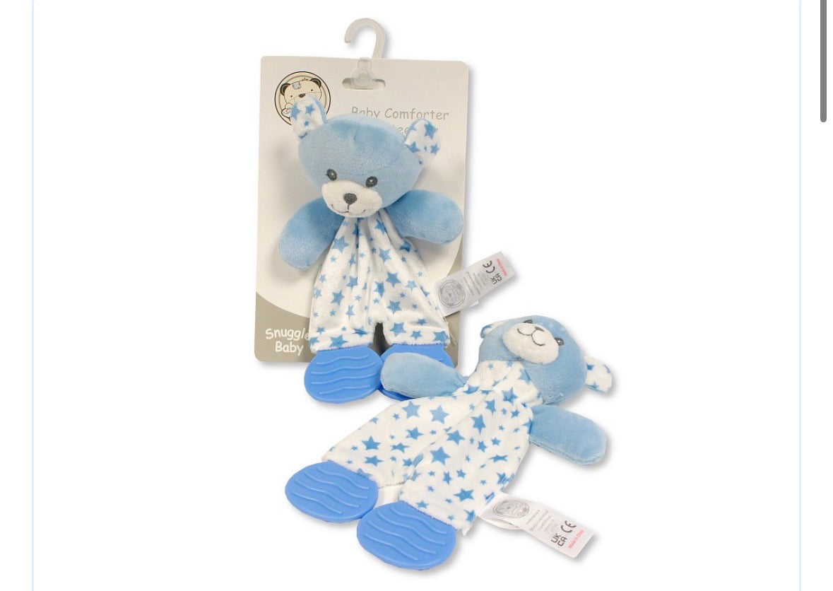 Blue bear comforter