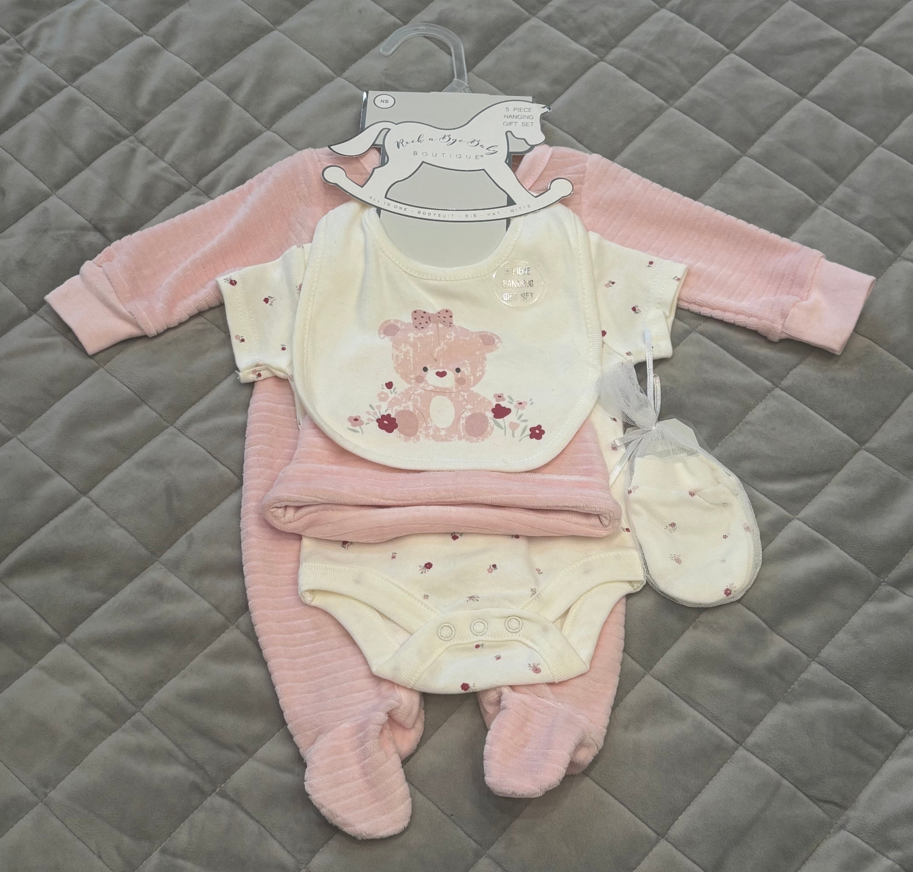 5 piece baby girl set