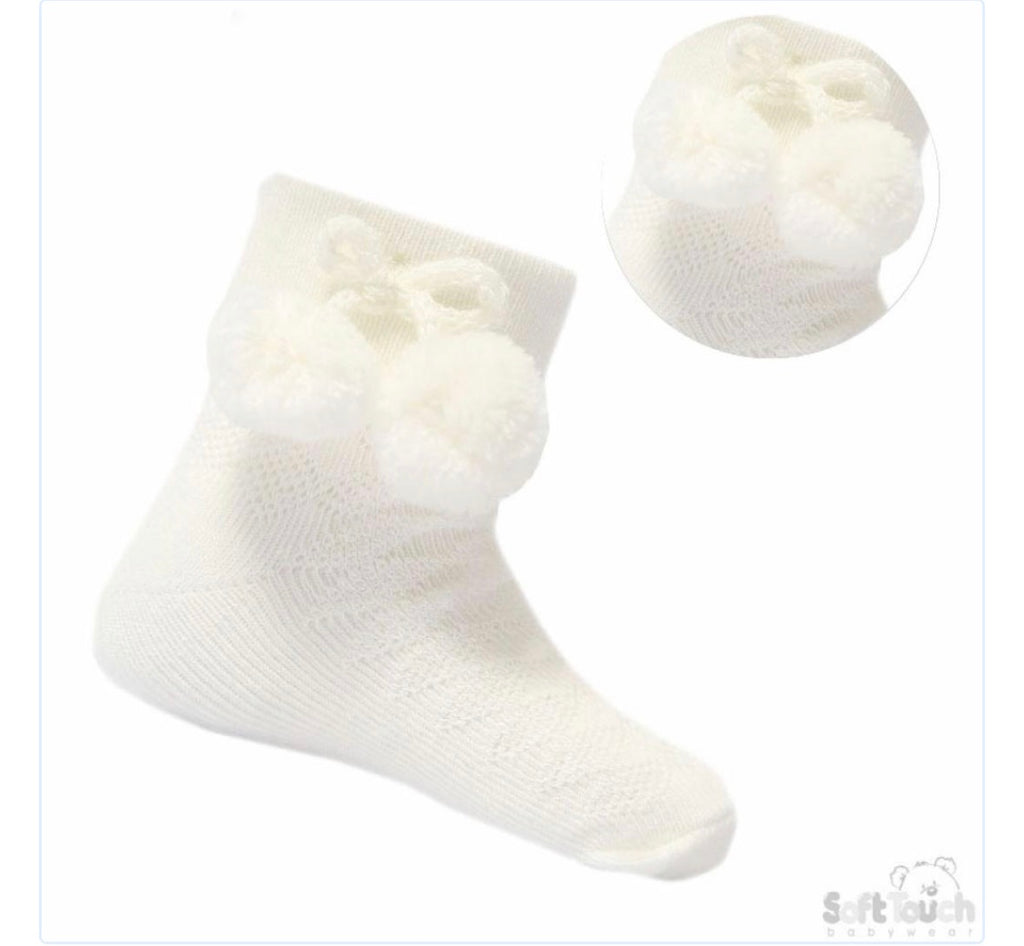 Ankle pom socks