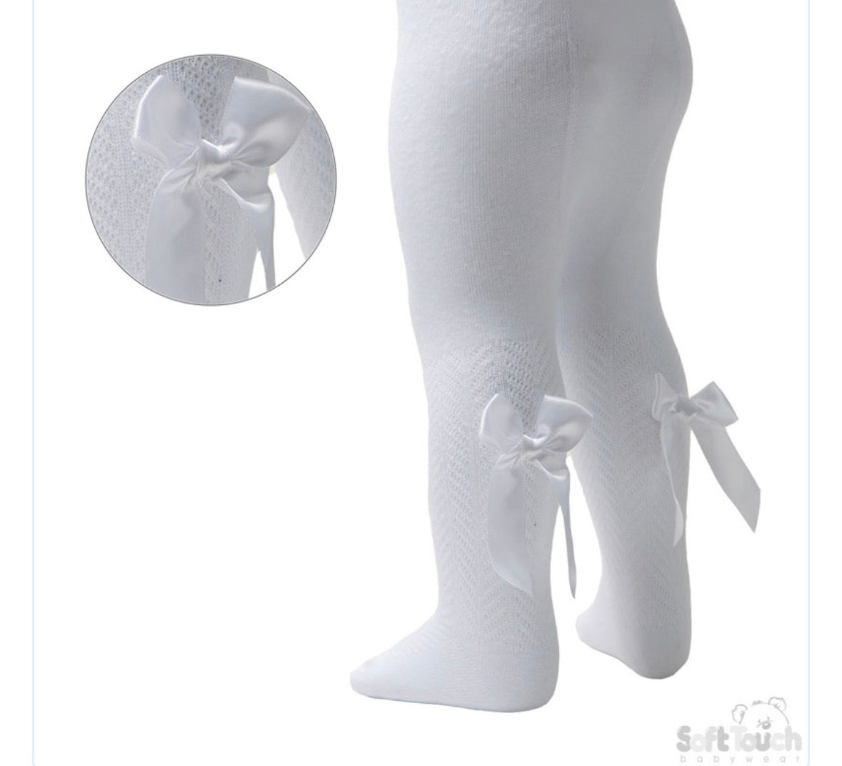 Infant bow tights