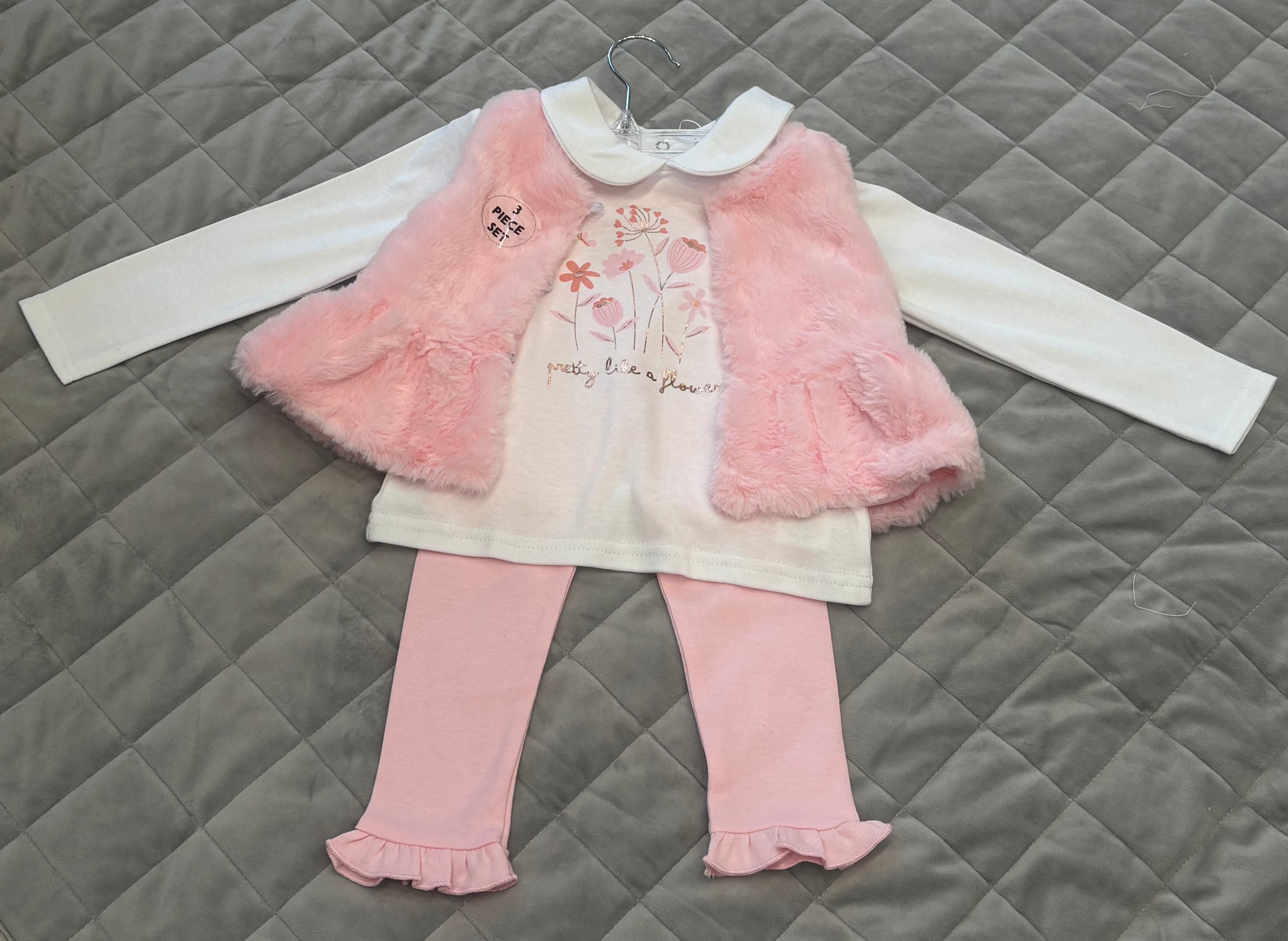 Girls three piece gilet set