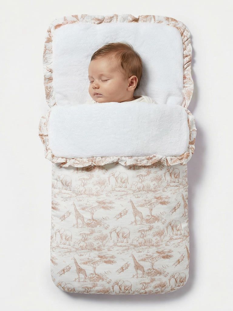 Safari print footmuff