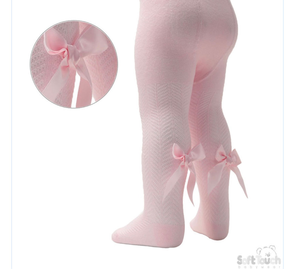 Infant bow tights