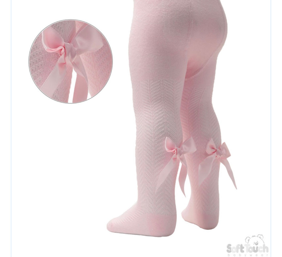 Infant bow tights