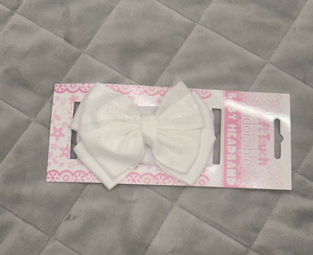 Glitter baby bows