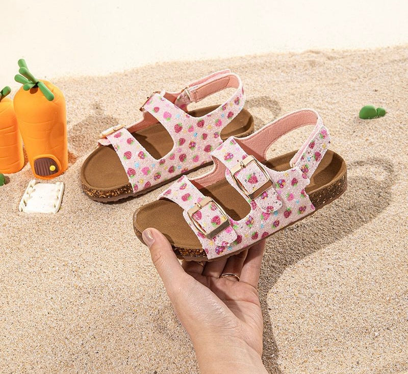 Strawberry sandals