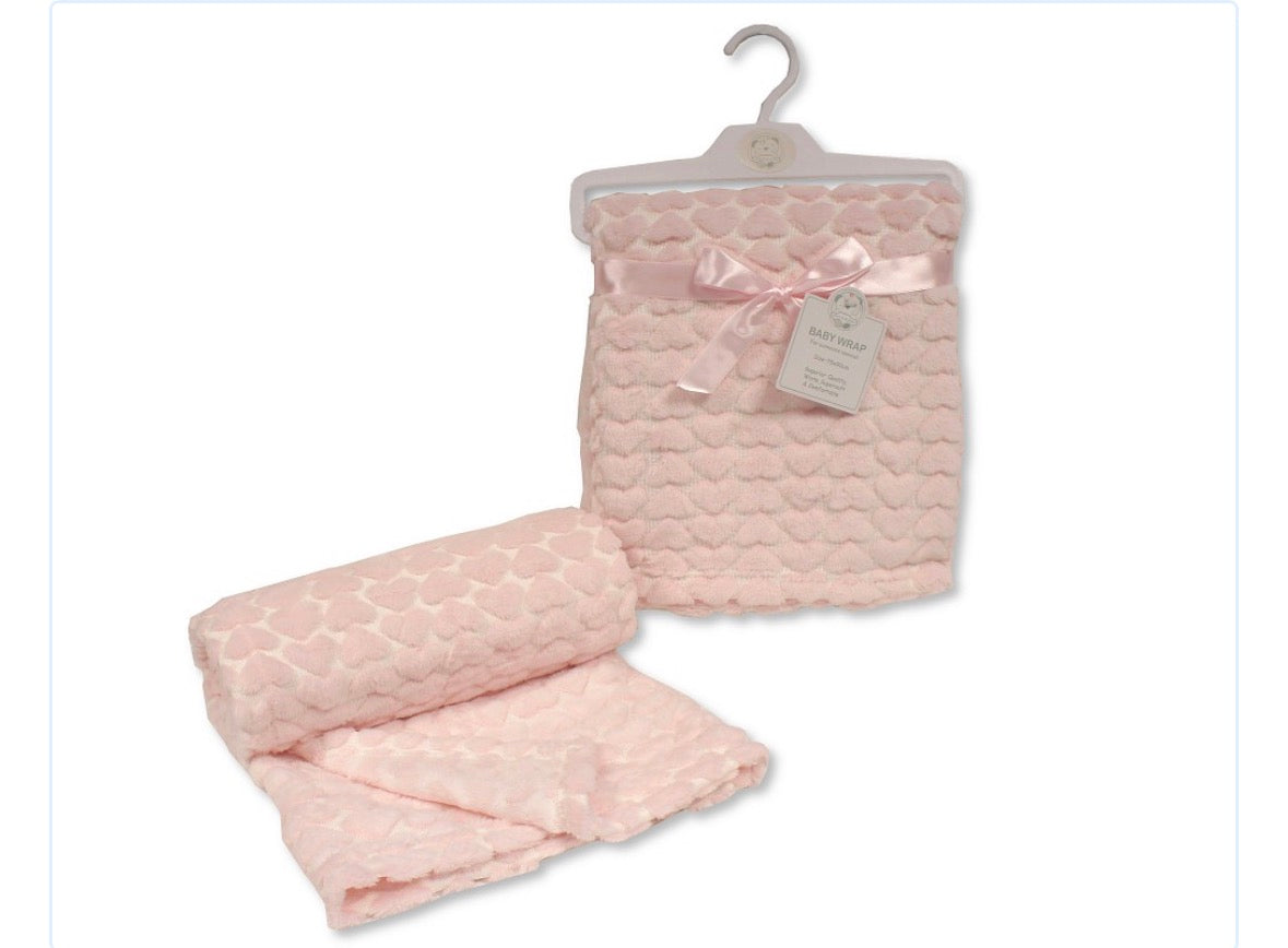 Pink heart blanket