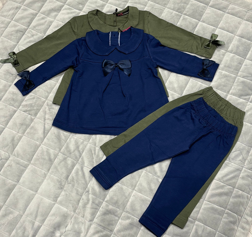 Bow top and leggings set