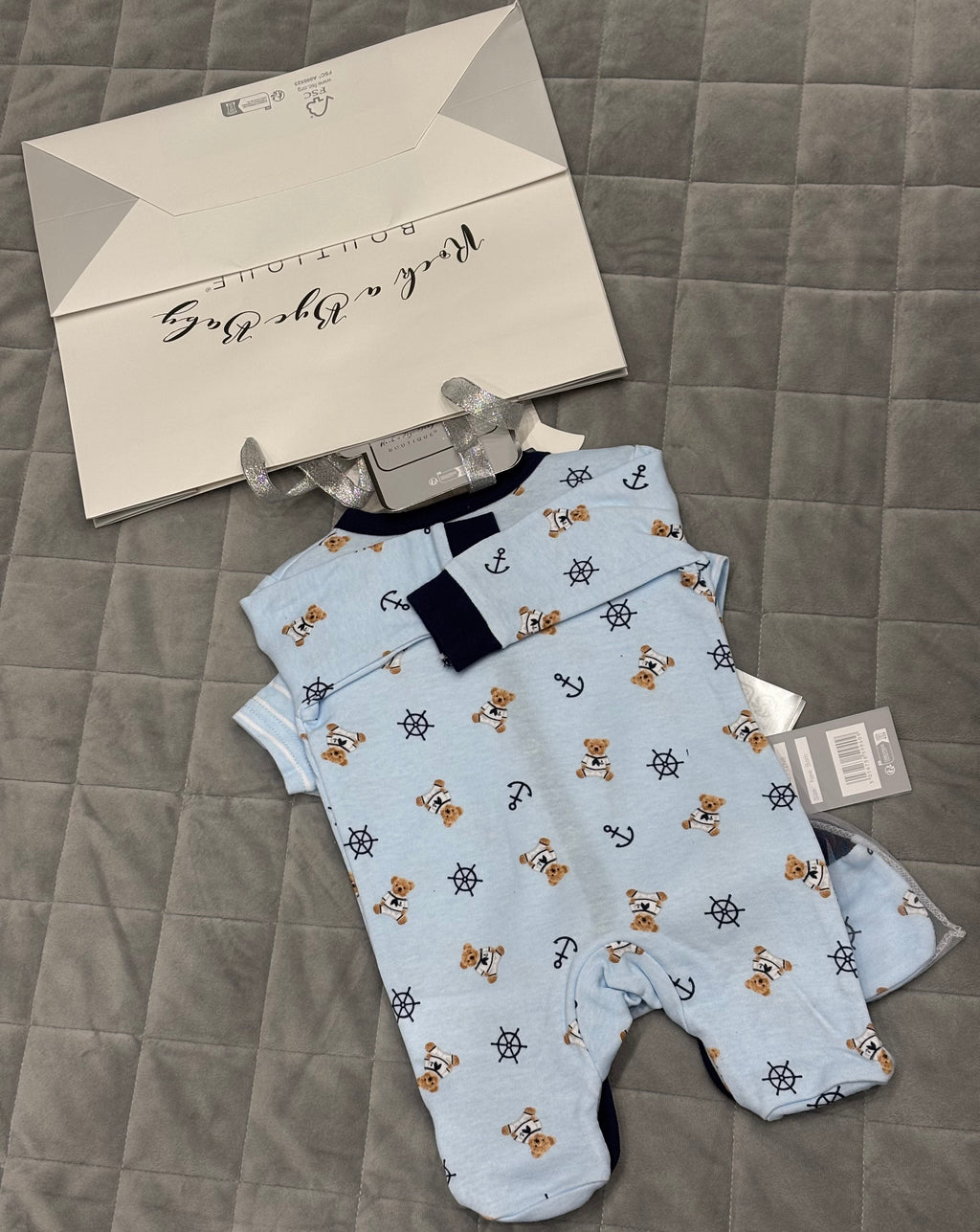 Baby boy bear print 5 piece set