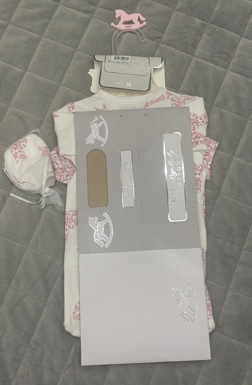Baby girl bow print 5 piece set